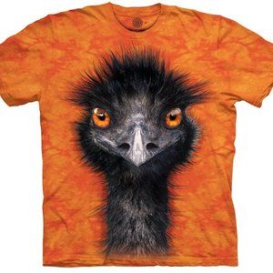 Emu Bird Australian Speed Ostrich Birds Animal The Mountain Orange T-Shirt S-3X